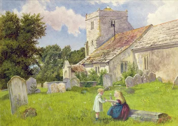 Bambini in un Cimitero